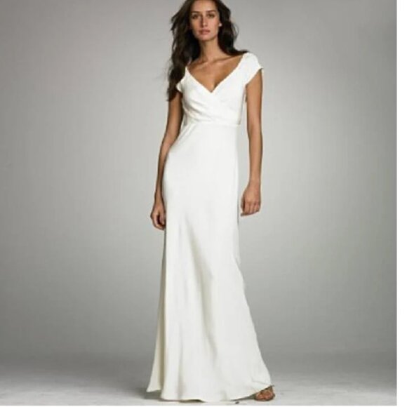 J. Crew Cecelia Ivory Dress Size 4 Women - Picture 1 of 11